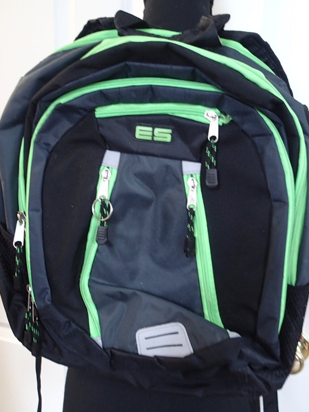 Kids Black and Green Backpack